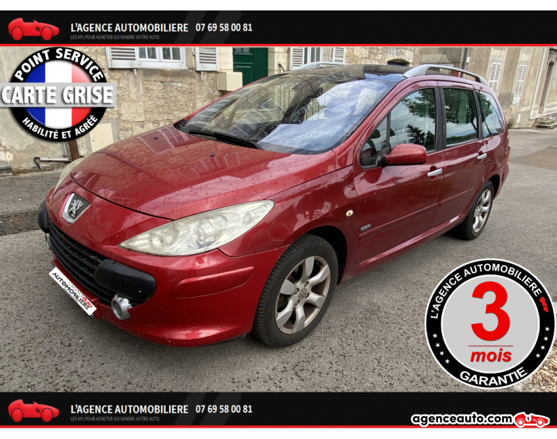 Achat voiture occasion, Auto occasion pas cher | Agence Auto Peugeot 307 SW 1.6 i 16V Break 110 CV CH ***GAR 3 MOIS*** Rouge Année 2006 Manuelle Essence