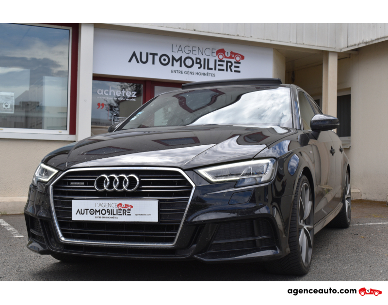 Achat voiture occasion, Auto occasion pas cher | Agence Auto Audi A3 S-LINE Série 3 Phase 2 Sportback Quattro 2.0 TDI 16V S&S 184 cv Noir Année 2016 Automatique Diesel