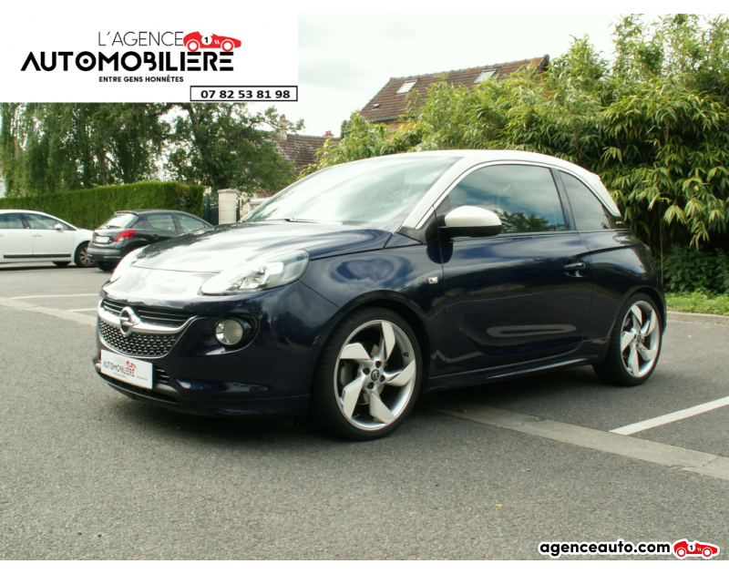Compra de Coches Usados, Coches Usados Baratos %'|'% Agence Auto Opel Adam 1.0 Ecotec Turbo 115 Slam OPC Line Bleu Año 2014 Manuelle Essence