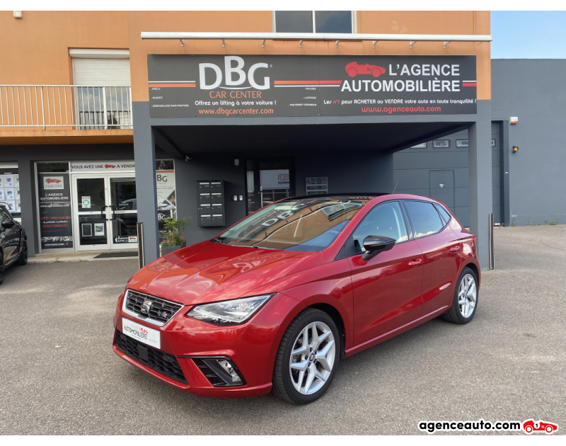Achat voiture occasion, Auto occasion pas cher | Agence Auto Seat Ibiza Ecotsi 115 Start/Stop FR+Toit Ouvrant Rouge Année 2019 Manuelle Essence