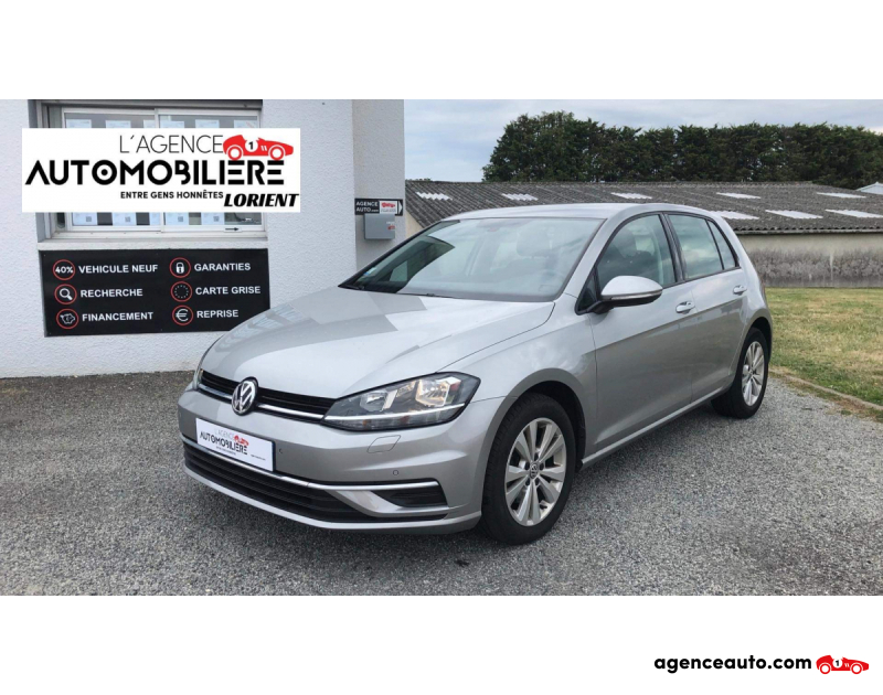 Achat voiture occasion, Auto occasion pas cher | Agence Auto Volkswagen Golf VII 1.6 TDI 115ch Bluemotion Confortline Argent Année 2019 Manuelle Diesel