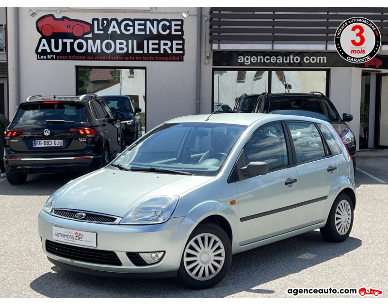 Gebrauchtwagenkauf, Günstige Gebrauchtwagen | Automobilienagentur Ford Fiesta 1.4 80 CV GHIA  CLIM 5p Vert Jahr 2003 Manuelle Essence