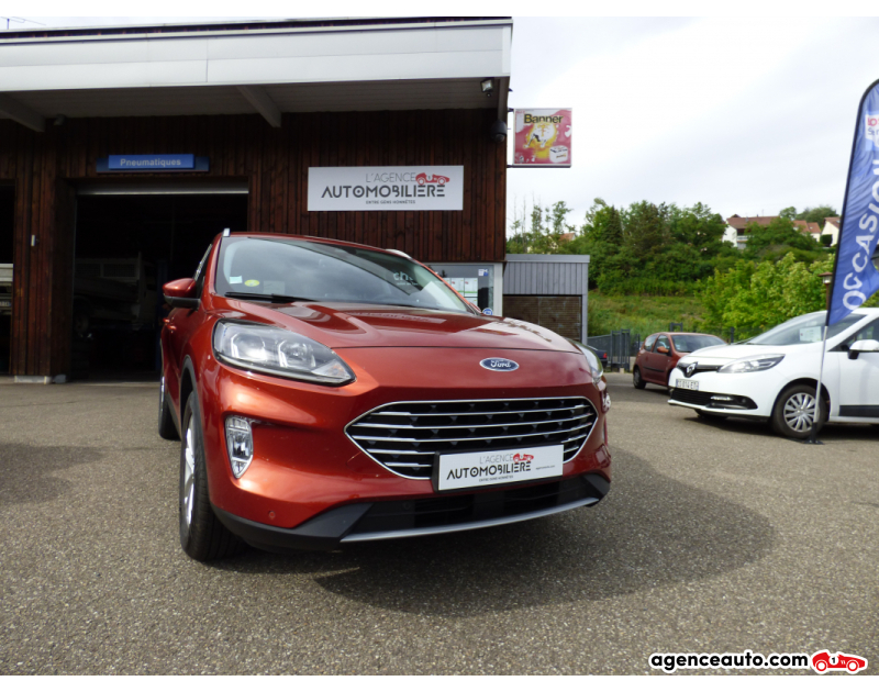 Achat voiture occasion, Auto occasion pas cher | Agence Auto Ford Kuga 1.5 TDCI ECOBLUE 120 S§S BVM6 TITANIUM Orange Année 2020 Manuelle Diesel