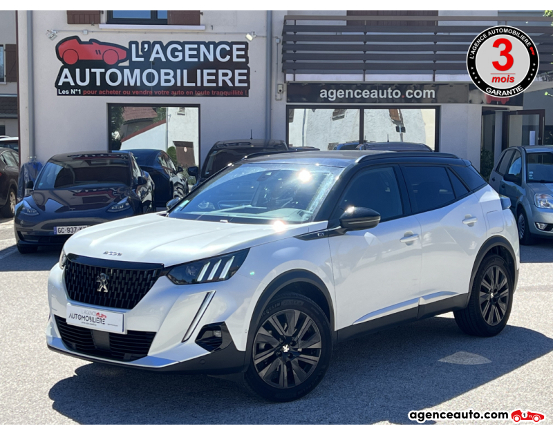 Achat voiture occasion, Auto occasion pas cher | Agence Auto Peugeot 2008 1.2 Puretech 155 GT EAT8 Blanc Année 2019 Automatique Essence