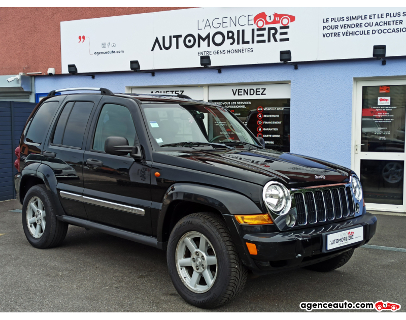 Achat voiture occasion, Auto occasion pas cher | Agence Auto Jeep Cherokee 2.8 CRD 4WD 163 Noir Année 2006 Automatique Diesel