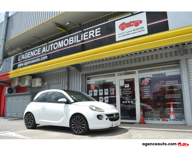 Achat voiture occasion, Auto occasion pas cher | Agence Auto Opel Adam 1.4 TWINPORT 87 S/S GLAM Blanc Année 2014 Manuelle Essence