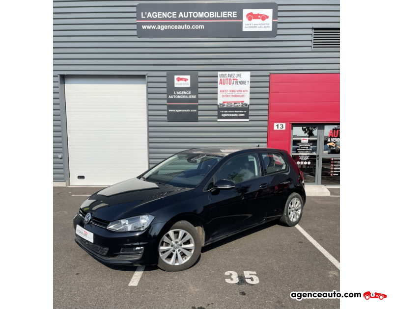 Achat voiture occasion, Auto occasion pas cher | Agence Auto Volkswagen Golf 1.6 TDI 110cv DSG7 Confortline Noir Année 2016 Automatique Diesel