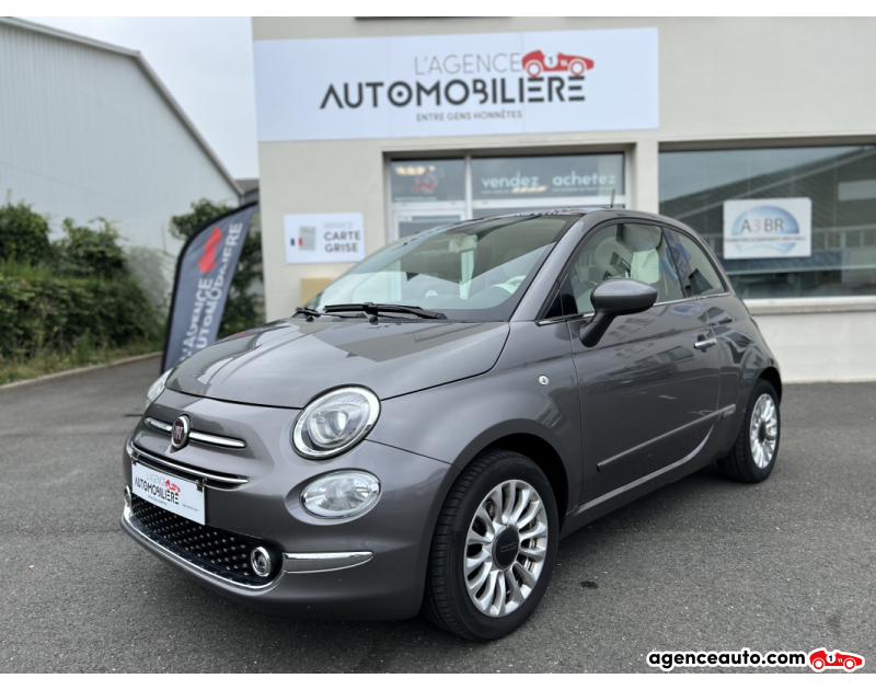Achat voiture occasion, Auto occasion pas cher | Agence Auto Fiat 500 1.2 69 LOUNGE Gris Année 2016 Manuelle Essence