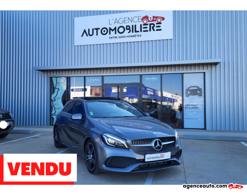 Achat voiture occasion, Auto occasion pas cher | Agence Auto Mercedes Classe A A 200 D AMG LINE  136 CH + TOIT OUVRANT Gris Année 2016 Automatique Diesel