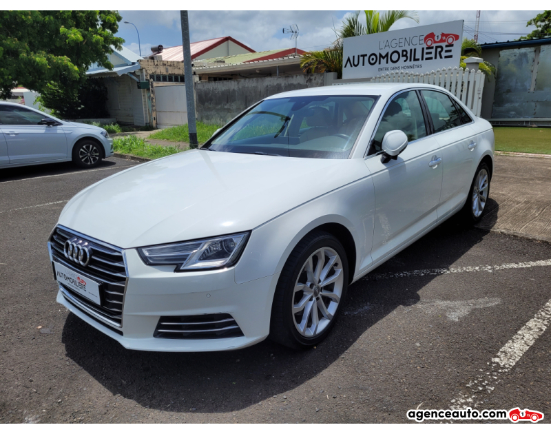 Achat voiture occasion, Auto occasion pas cher | Agence Auto Audi A4 240CV 2L TFSI Ultra Design Luxe Blanc Année 2017 Manuelle Essence