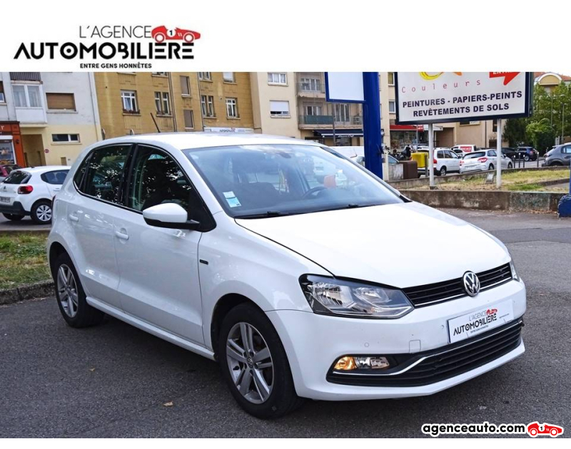 Achat voiture occasion, Auto occasion pas cher | Agence Auto Volkswagen Polo 1.4 TDI 90CH BLUEMOTION LOUNGE Blanc Année 2015 Manuelle Diesel