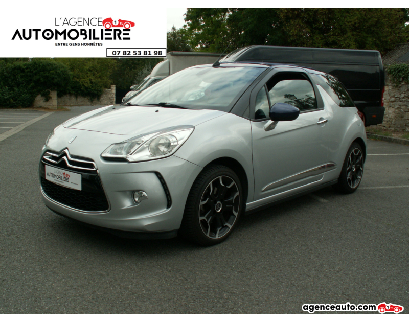 Aankoop Gebruikte Auto, Goedkope Gebruikte Auto | Agence Auto Citroen DS3 1.6 THP 155 Sport Chic Cabriolet Moteur Neuf ! Argent Jaar 2013 Manuelle Essence