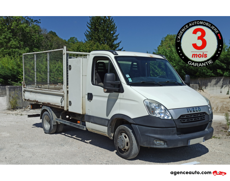 Compra de Carros Usados, Carros Usados Baratos | Auto Immo Iveco Daily 35C13 Benne Basculante Prix TTC TVA Récup Blanc Ano 2013 Manuelle Diesel
