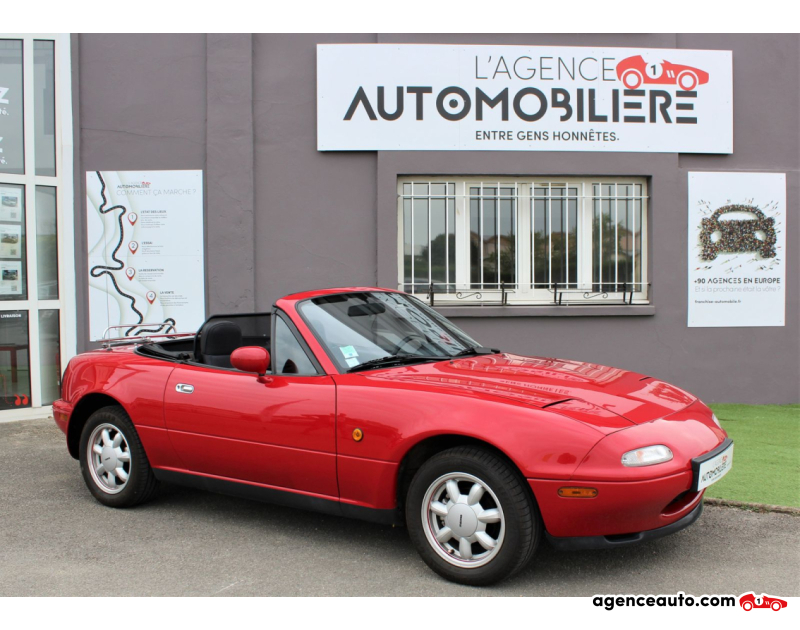 Achat voiture occasion, Auto occasion pas cher | Agence Auto Mazda MX-5 115 CV - I (NA) 1.6 i Roadster Rouge Année 1991 Manuelle Essence