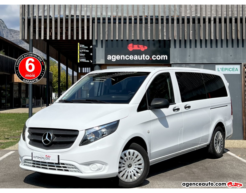 Aankoop Gebruikte Auto, Goedkope Gebruikte Auto | Agence Auto Mercedes Vito Tourer 119 CDi BlueTec 190ch 4x4 BVA Long 9pl Blanc Jaar 2018 Automatique Diesel