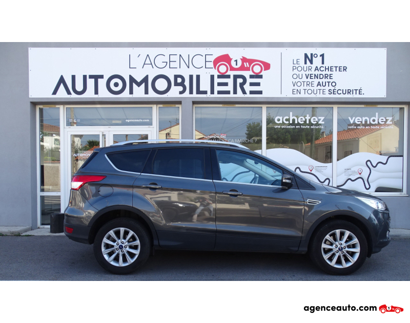 Achat voiture occasion, Auto occasion pas cher | Agence Auto Ford Kuga Phase II TITANIUM 2.0 TDCi  4x2 150 CV BVM Gris Année 2016 Manuelle Diesel