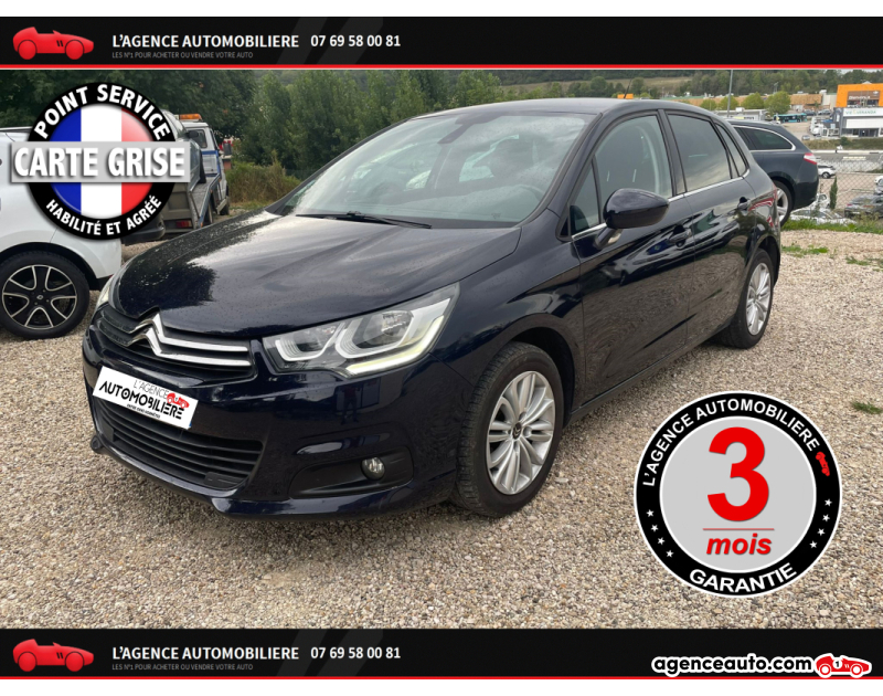 Achat voiture occasion, Auto occasion pas cher | Agence Auto Citroen C4 1.6 BlueHDi 100 CV CH millenium *** GAR 3 MOIS *** Bleu Année 2016 Manuelle Diesel
