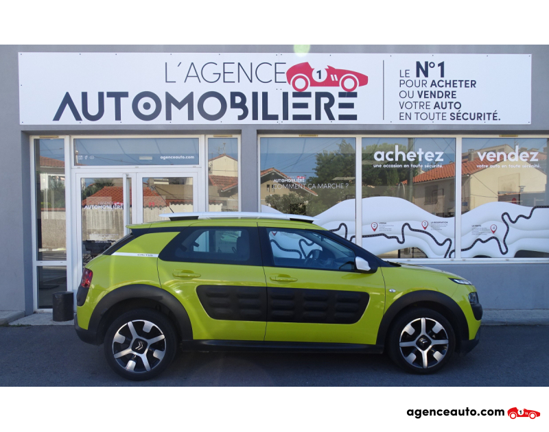Aankoop Gebruikte Auto, Goedkope Gebruikte Auto | Agence Auto Citroen C4 Cactus 1.2 VTi 82 CV Jaune Jaar 2015 Manuelle Bioethanol