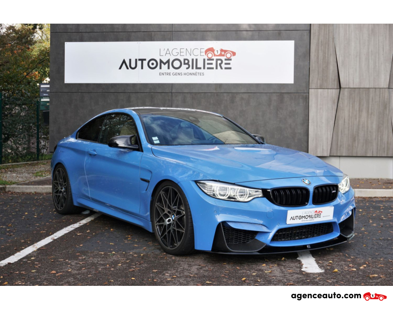 Achat voiture occasion, Auto occasion pas cher | Agence Auto Bmw M4 coupé 3.0 ti 24V DKG Blu Yas Marina Carbone Bleu Année 2014 Automatique Essence