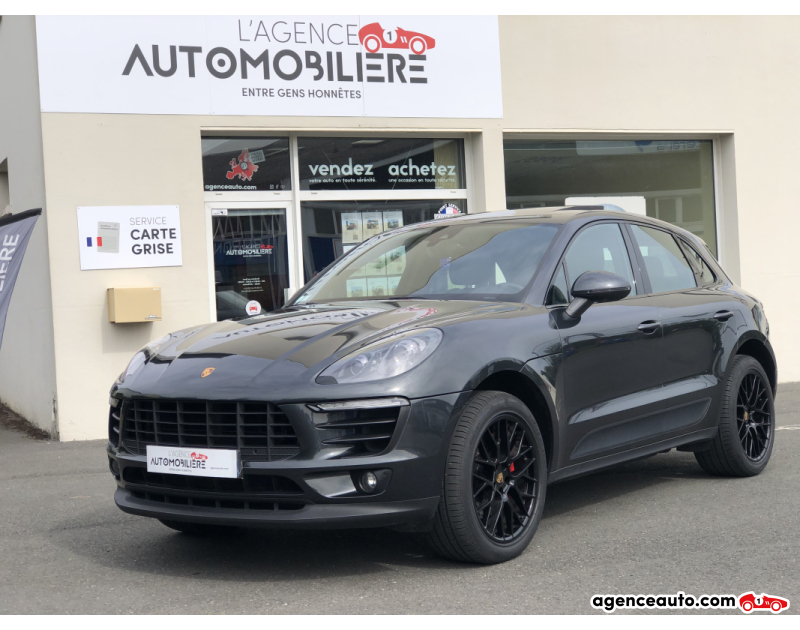 Aankoop Gebruikte Auto, Goedkope Gebruikte Auto | Agence Auto Porsche Macan 3.0 V6 258ch S DIESEL PDK BVA- Origine France Zwart Jaar 2016 Automatische auto Diesel
