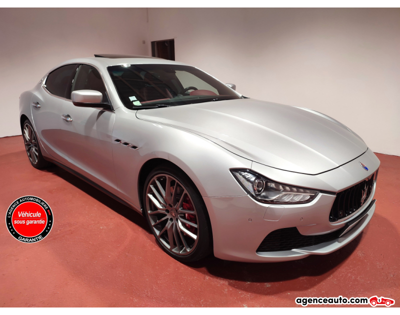 Achat voiture occasion, Auto occasion pas cher | Agence Auto Maserati Ghibli 3.0 V6 275ch Diesel Grand Turismo Argent Année 2015 Automatique Diesel