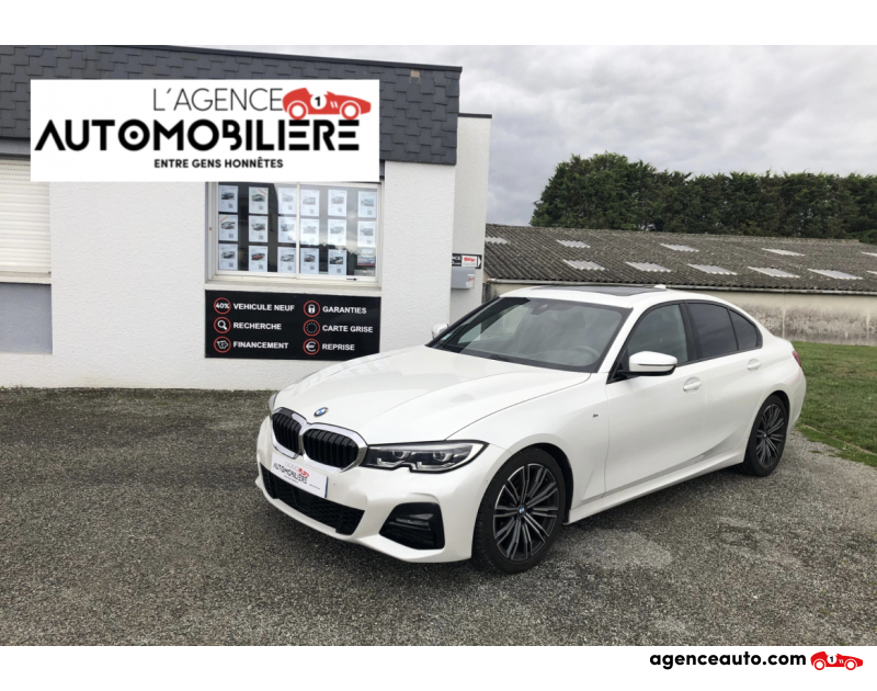 Compra de Coches Usados, Coches Usados Baratos %'|'% Agence Auto Bmw Série 3 320dA M Sport 190ch Blanc Año 2019 Automatique Diesel