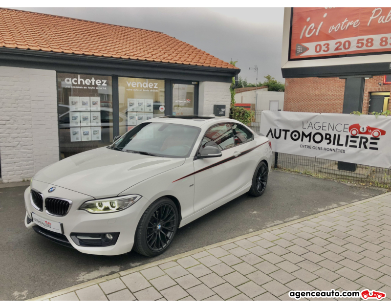 Compra de Coches Usados, Coches Usados Baratos %'|'% Agence Auto Bmw Série 2 (F22) COUPE 220D 190 SPORT BVA8 X DRIVE CUIR TOIT OUVRANT Blanco Año 2015 Automático Diesel