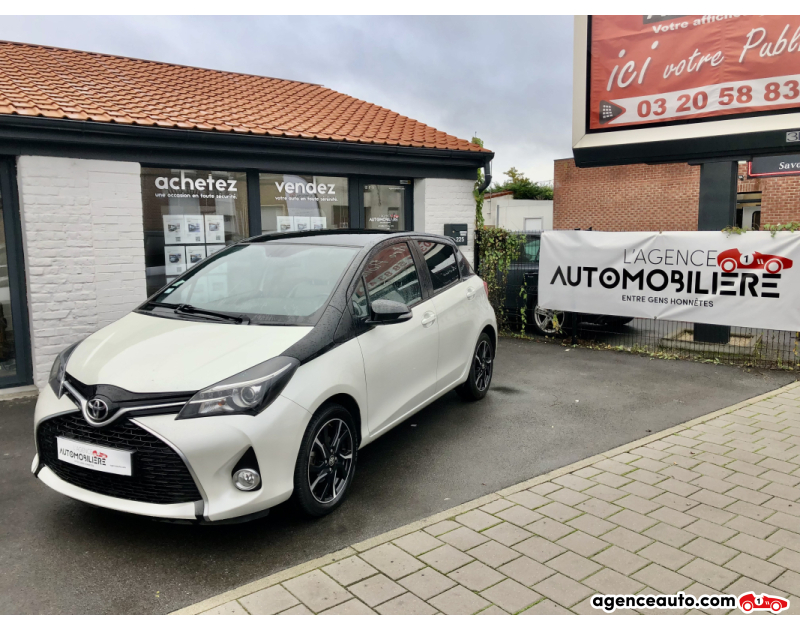 Achat voiture occasion, Auto occasion pas cher | Agence Auto Toyota Yaris III (3) 100 VVT-I COLLECTION 5P TOIT PANORAMIQUE GARANTIE Blanc Année 2017 Manuelle Essence