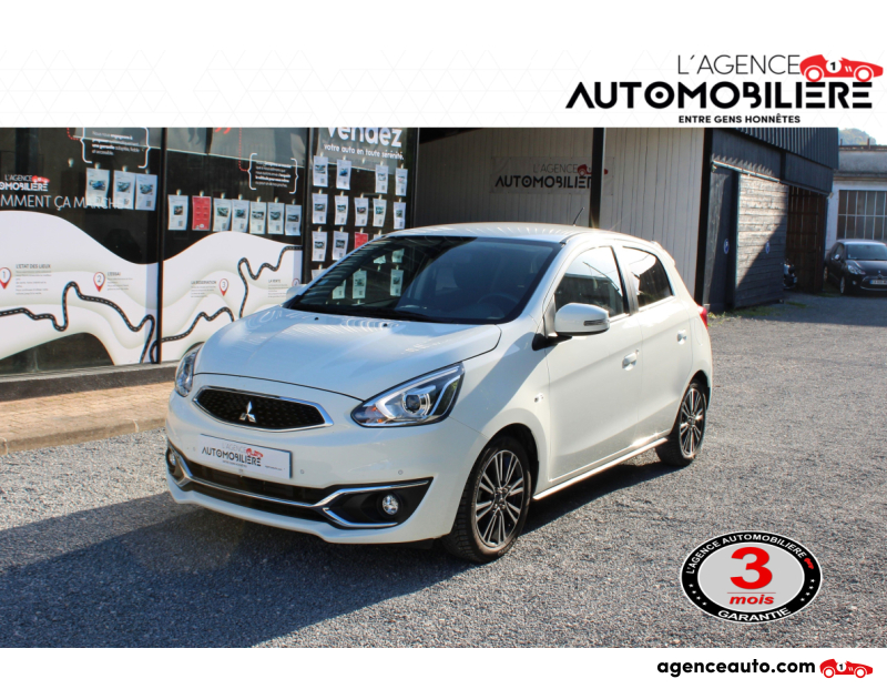 Achat voiture occasion, Auto occasion pas cher | Agence Auto Mitsubishi Space Star 1.2 MIVEC 80 INTENSE NAVI CONNECT Blanc Année 2018 Manuelle Essence