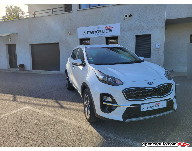 Achat voiture occasion, Auto occasion pas cher | Agence Auto Kia Sportage 1.6 CRDI ISG 4X2 DCT7 DESIGN Blanc Année 2018 Automatique Diesel