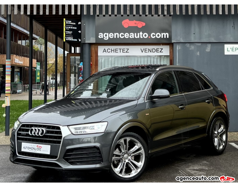 Achat voiture occasion, Auto occasion pas cher | Agence Auto Audi Q3 2.0 TDi 184 Quattro S-line S-tronic Gris Année 2018 Automatique Diesel