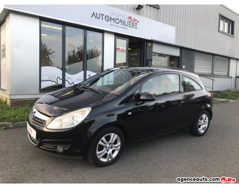Achat voiture occasion, Auto occasion pas cher | Agence Auto Opel Corsa 1.3 CDTI 75 CH TOIT OUVRANT Noir Année 2008 Manuelle Diesel