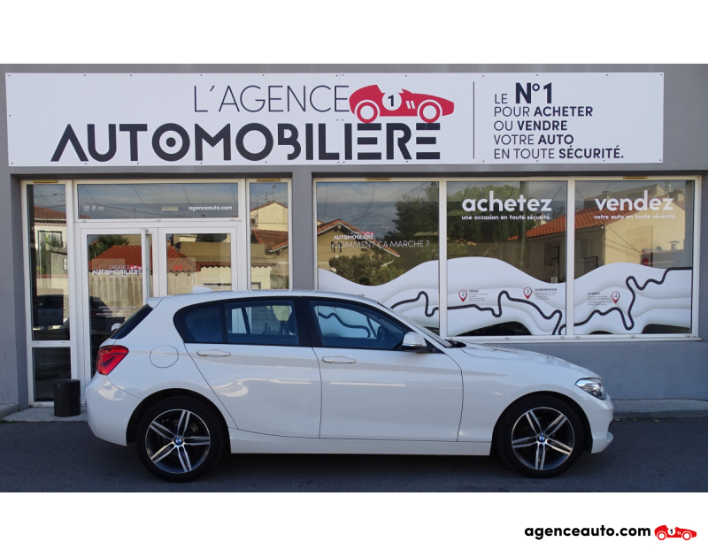 Achat voiture occasion, Auto occasion pas cher | Agence Auto Bmw Série 1 LCI 5P 118d 2.0 d  150CV Blanc Année 2015 Manuelle Diesel