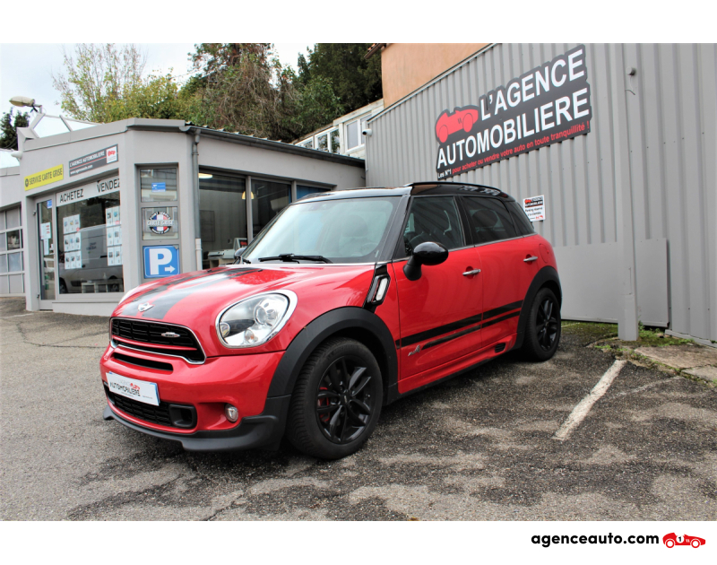 Achat voiture occasion, Auto occasion pas cher | Agence Auto Mini Countryman 1.6 i 16V Turbo ALL4 218 cv Rouge Année 2014 Manuelle Essence