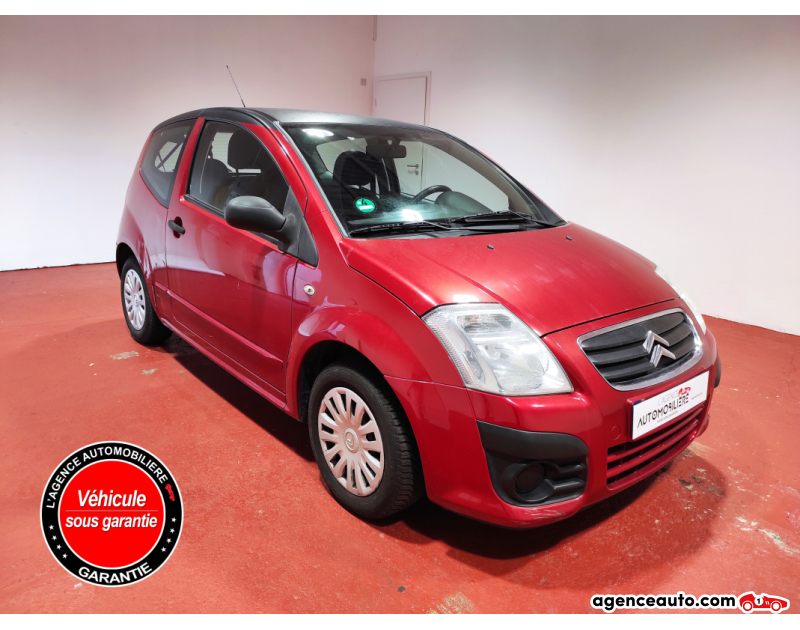 Aankoop Gebruikte Auto, Goedkope Gebruikte Auto | Agence Auto Citroen C2 Citroen C2 1.1 60CH Rood Jaar 2009 Handgeschakelde auto Benzine