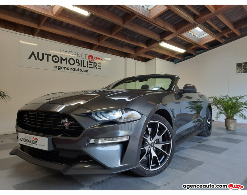 Achat voiture occasion, Auto occasion pas cher | Agence Auto Ford Mustang Cabriolet Edition 55 years 2.3i EcoBoost 271Ch Boite Manuelle 6V *TVA*/ Garantie 12 Mois Gris Année 2021 Manuelle Essence
