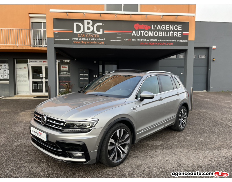 Achat voiture occasion, Auto occasion pas cher | Agence Auto Volkswagen Tiguan 2.0TDi 150cv Carat Exclu R-Line Gris Année 2018 Automatique Diesel