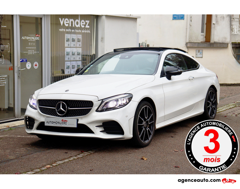 Achat voiture occasion, Auto occasion pas cher | Agence Auto Mercedes Classe C Coupé 300d 4Matic AMG Line 9G-Tronic (TO, CarPlay, ILS...) Blanc Année 2018 Automatique Diesel