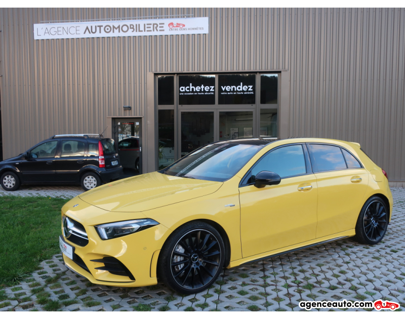 Achat voiture occasion, Auto occasion pas cher | Agence Auto Mercedes Classe A 35  AMG 306Cv Jaune Année 2019 Automatique Essence