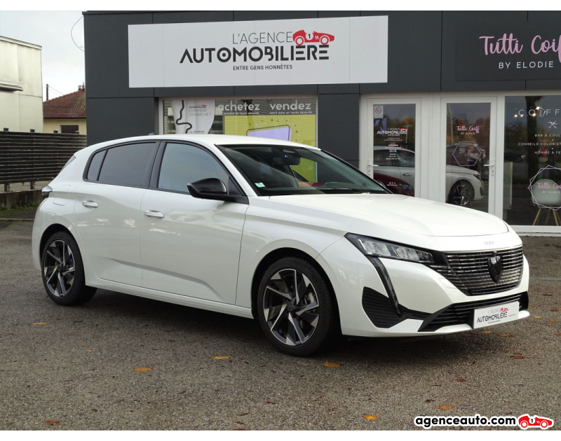 Acquisto Auto Usate, Auto Usate Economiche | Agenzia Automobiliare Peugeot 308 1.2 PureTech 130 ch ALLURE PACK EAT8 - PACK DRIVE ASSIST PLUS - Blanc Anno 2022 Automatique Essence