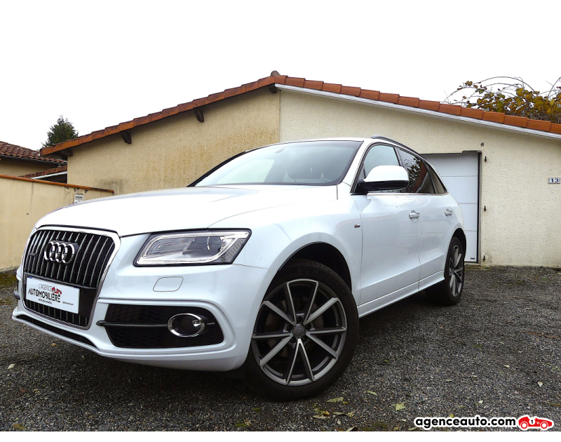 Achat voiture occasion, Auto occasion pas cher | Agence Auto Audi Q5 2.0 TDI 190 Quattro S-Line S-Tronic Blanc Année 2016 Automatique Diesel