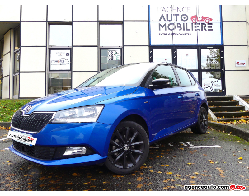 Achat voiture occasion, Auto occasion pas cher | Agence Auto Skoda Fabia 1.0 TSI 95 DRIVE-125-ANS Bleu Année 2020 Manuelle Essence