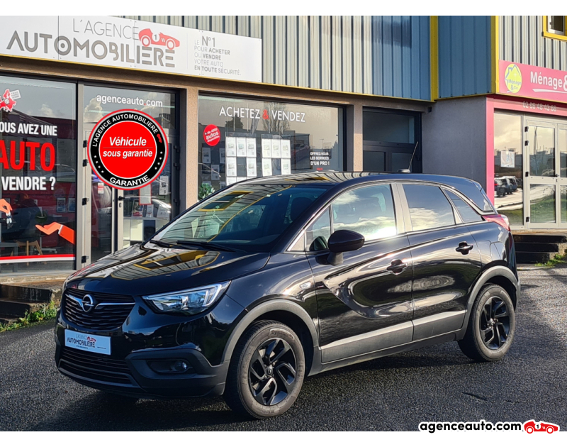 Aankoop Gebruikte Auto, Goedkope Gebruikte Auto | Agence Auto Opel Crossland x 1.2 T 110 FULL BLACK Noir Jaar 2018 Automatique Essence
