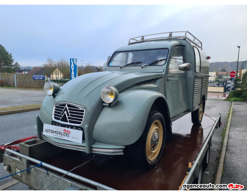 Achat voiture occasion, Auto occasion pas cher | Agence Auto Citroen 2CV camionette , fourgonnette Vert Année 1964 Manuelle Essence