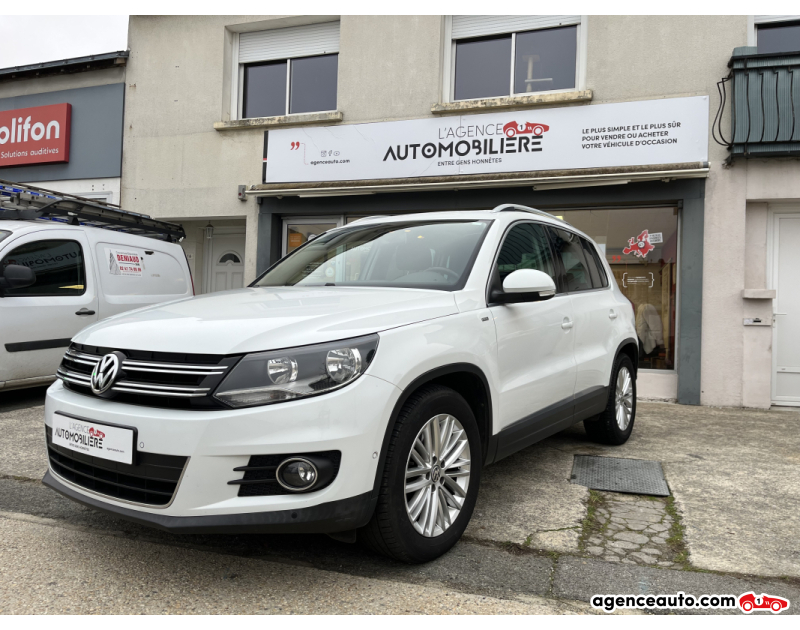 Achat voiture occasion, Auto occasion pas cher | Agence Auto Volkswagen Tiguan 2.0 TDI 110cv édition cup Toit ouvrant Blanc Année 2014 Manuelle Diesel