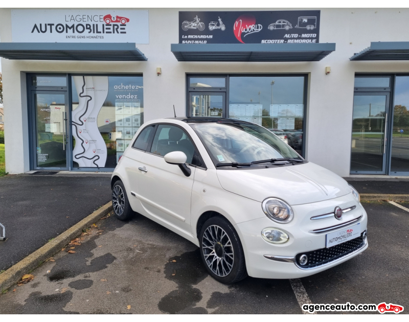 Achat voiture occasion, Auto occasion pas cher | Agence Auto Fiat 500 FIAT 500 CLUB 1.2 Essence 69cv Blanc Année 2020 Manuelle Essence
