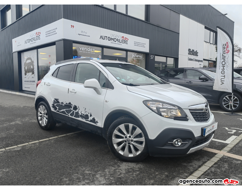 Gebrauchtwagenkauf, Günstige Gebrauchtwagen | Automobilienagentur Opel Mokka 1.6 CDTI 135 COSMO PACK 4X2 BVA Blanc Jahr 2015 Automatique Diesel