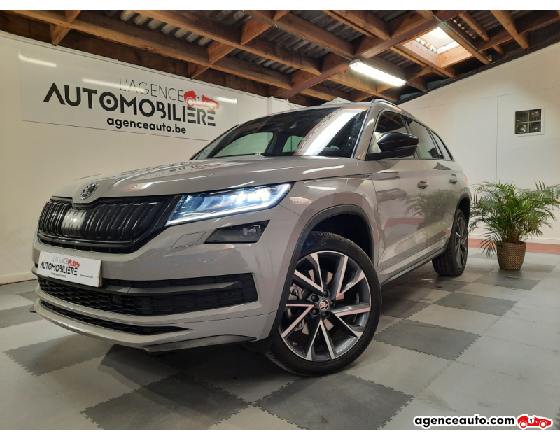 Acquisto Auto Usate, Auto Usate Economiche | Agenzia Automobiliare Skoda Kodiaq 2.0 CR TDi 4x4 Sportline II 200Ch Boite DSG/ Garantie 12 mois Gris Anno 2021 Automatique Diesel
