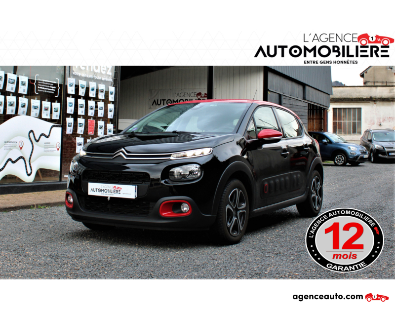 Compra de Carros Usados, Carros Usados Baratos | Auto Immo Citroen C3 GENERATION-III 1.2 PURETECH 110 SHINE EAT BVA START-STOP Preto Ano 2018 Automático Gasolina