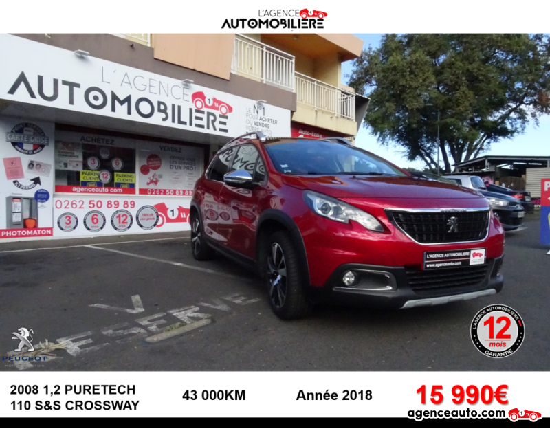 Achat voiture occasion, Auto occasion pas cher | Agence Auto Peugeot 2008 1.2 PURETECH 110 S&S CROSSWAY Bordeaux Année 2018 Automatique Essence